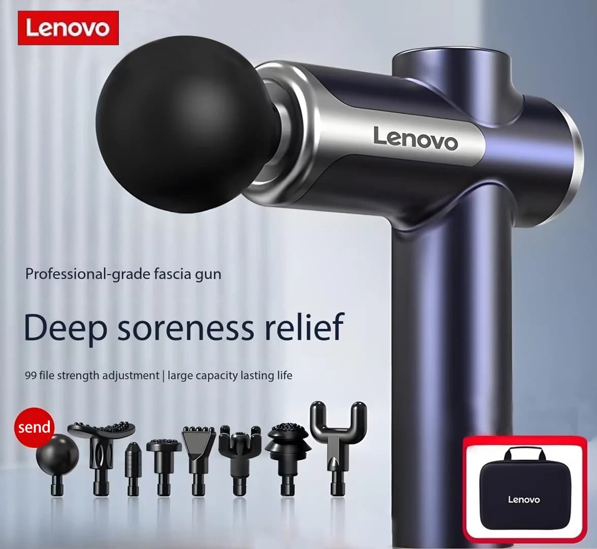Lenovo branded stripper Deeply relieves muscle pain Fitness equipment and relaxation LED Touch screen 8 Massage head gifts