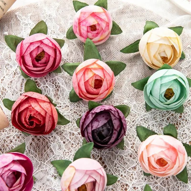 Fiori Artificiali di Rosa in Seta per Decorazione Casa, Vaso, Giardino, Matrimonio, Regali Decorativi Fai-da-Te, Scatole per Caramelle, Scrapbook