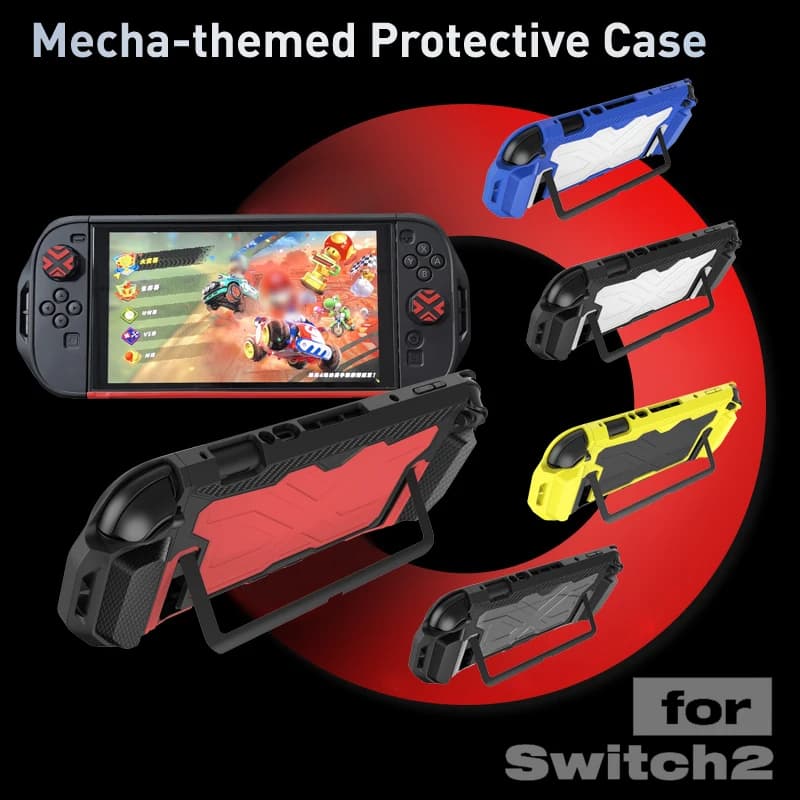 New Detachable Protective Case For SWITCH 2 Mecha-Themed Shell Cover Skin Dockable Case Drop-resistant TPU+PC Material