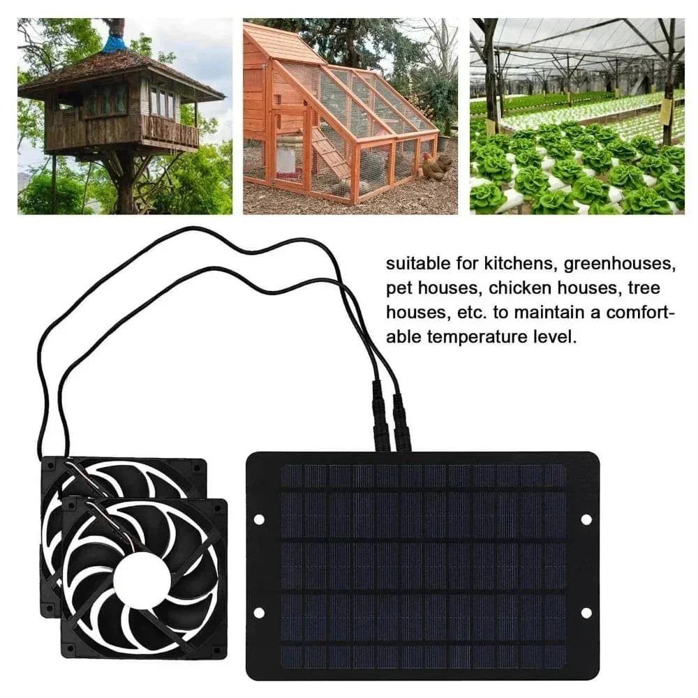 Ventilatore Solare da Tetto 10W per Installazione Facile - Ventilatore Automatico 12V per Circolazione Aria in Bagno, Soffitta e Camper con Pannello Solare Gratuito