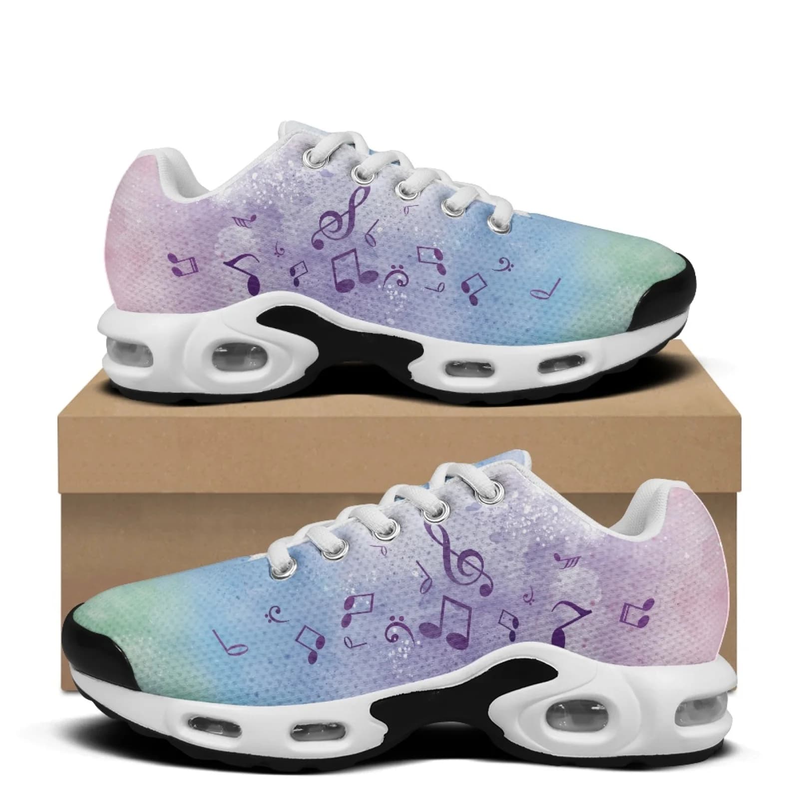 XIXIRIMIDO Air-Cushioned Sneakers Women's Running Shoes Men's Commuter Shoes Lightweight Breathable Comfortable Soft Purple Note