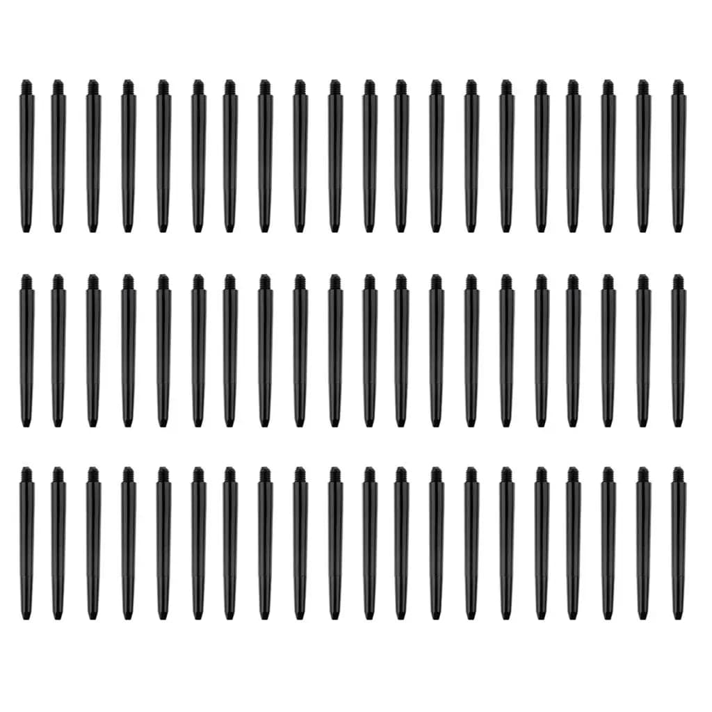 Aste per Freccette in Nylon Resistente 2BA Nere 60 Pezzi per Freccette con Punta in Plastica e Punta in Acciaio
