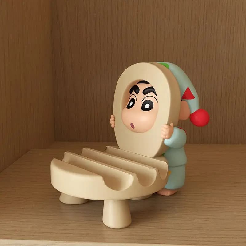 Crayon Shin-chan series desktop three-dimensional mobile phone tablet universal stand - cute and creative decorative item