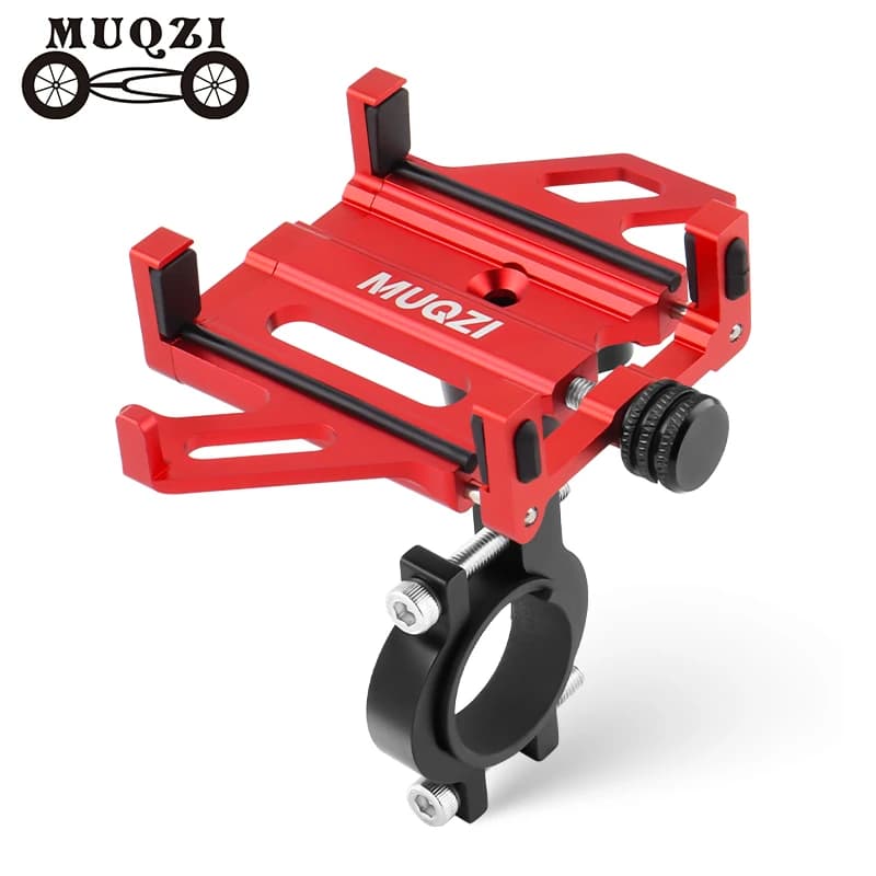 ​ ​ MUQZI Supporto per telefono per bici Supporto universale per manubrio per moto Supporto per telefono cellulare 360 ° Rotazione per smartphone da 4,5-7 pollici