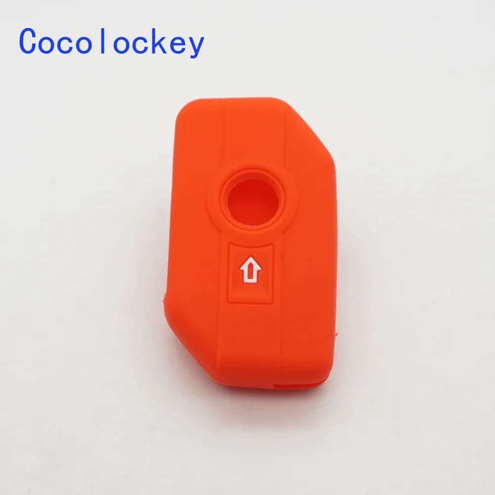 Cocolockey Custodia protettiva per chiave auto in silicone a 2 pulsanti per BMW Moto F750GS F850GS K1600GT R1200GS LC ADV R1250GS ADV Protezione