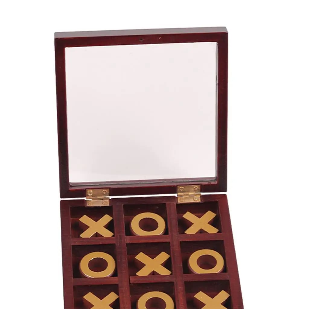 Puzzle Tic-Toe Game Noughts And Crosses Party Set O Chess for Kids