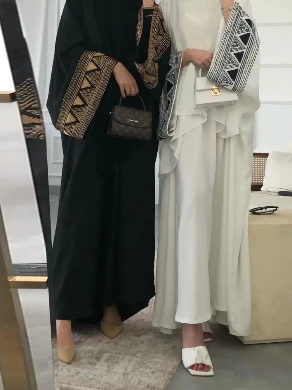 Marocco Caftano Abaya Eid Abaya Musulmano per Le Donne Abiti Dubai Jalabiya Ricamo Ramadan Islam Abiti Arabo Abito Lungo 2025