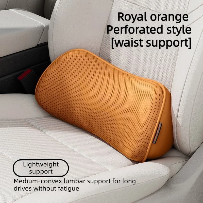Cuscino per Sedile Auto, Supporto Lombare Traspirante e Perforato, Accessorio per Sedie da Ufficio e Sedili Auto