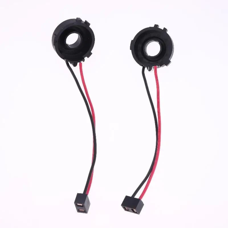 2 Pezzi Supporti Fari Anteriori per Golf 7 MK7 MK6 Tiguan Sharan Multivan Touran Scirocco Passat B7 Adattatori Portalampada H7 LED