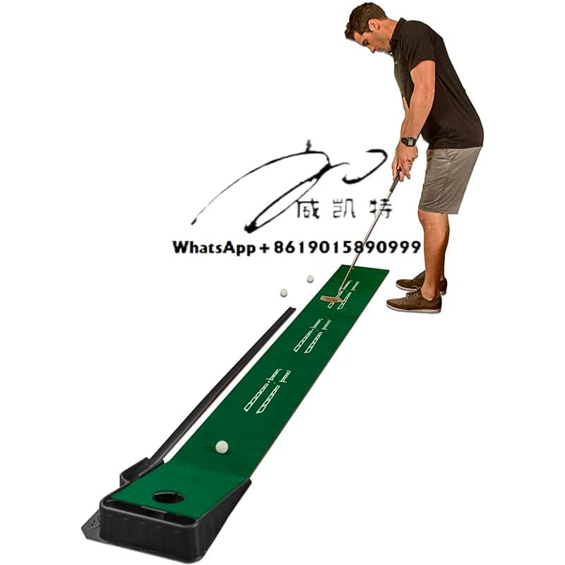 Aiuto per l'allenamento del golf indoor Premium Putting Green con comoda funzione di ritorno della palla