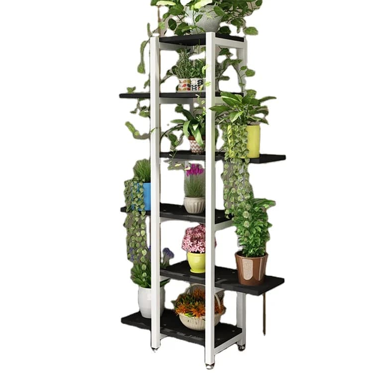 Supporto per fioriera decorativo alto con supporto per vaso da fiori in ferro dal design moderno di vendita caldo per piantare il giardino