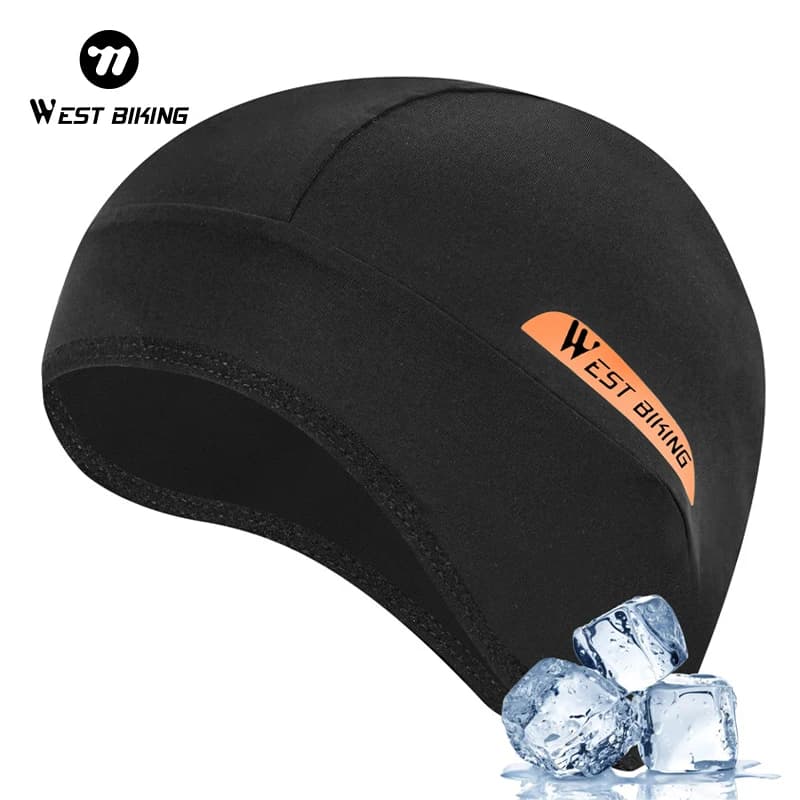 Unisex WEST BIKING Ice Silk Cycling Cap UV 400 Sun Protection Cool Breathable Summer Bike Cap Helmet Liner Cycling Equipment