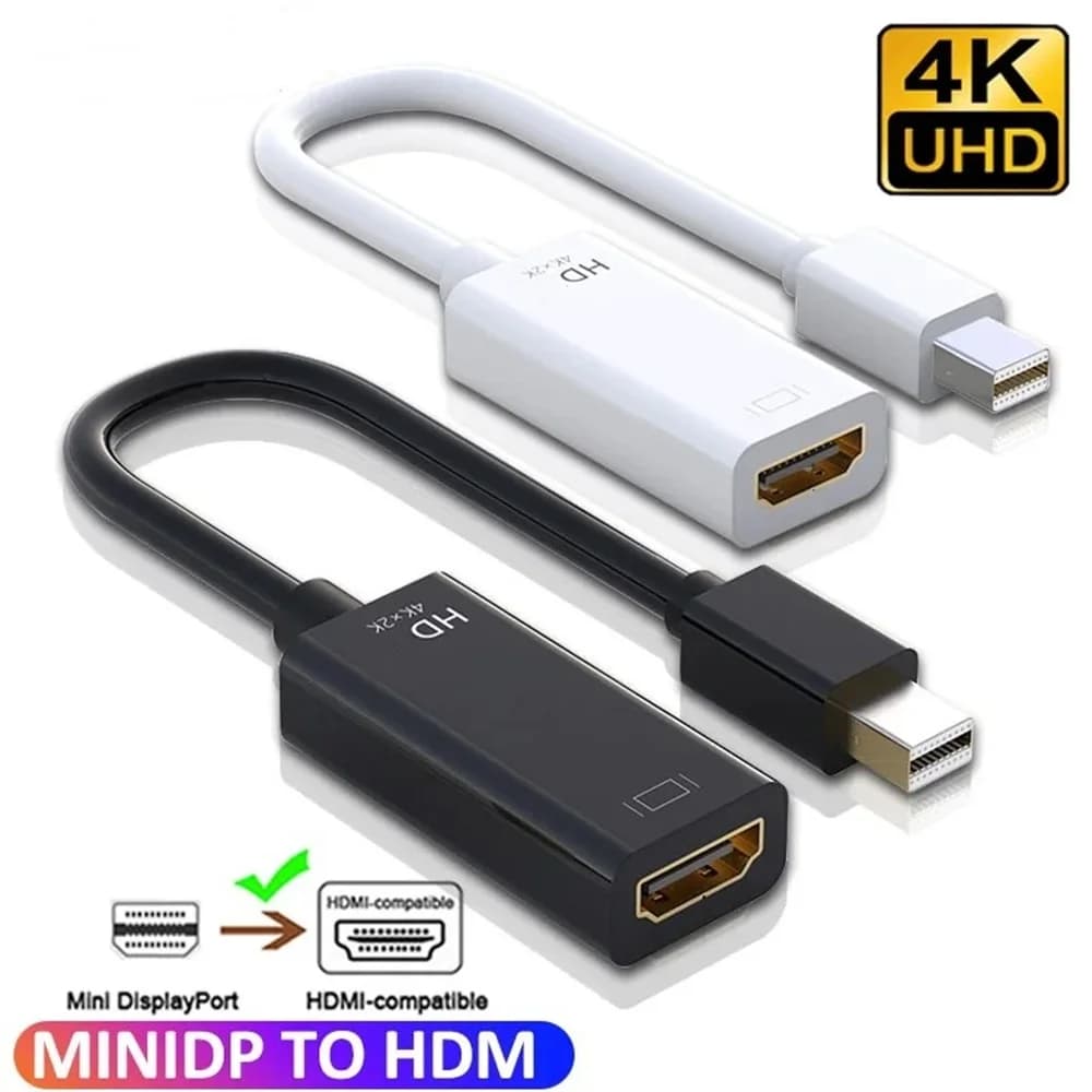 Adattatore compatibile Mini DisplayPort a HDMI Convertitore DP maschio a HD femmina 4K/1080P compatibile per MacBook Air/Pro TV Proiettore