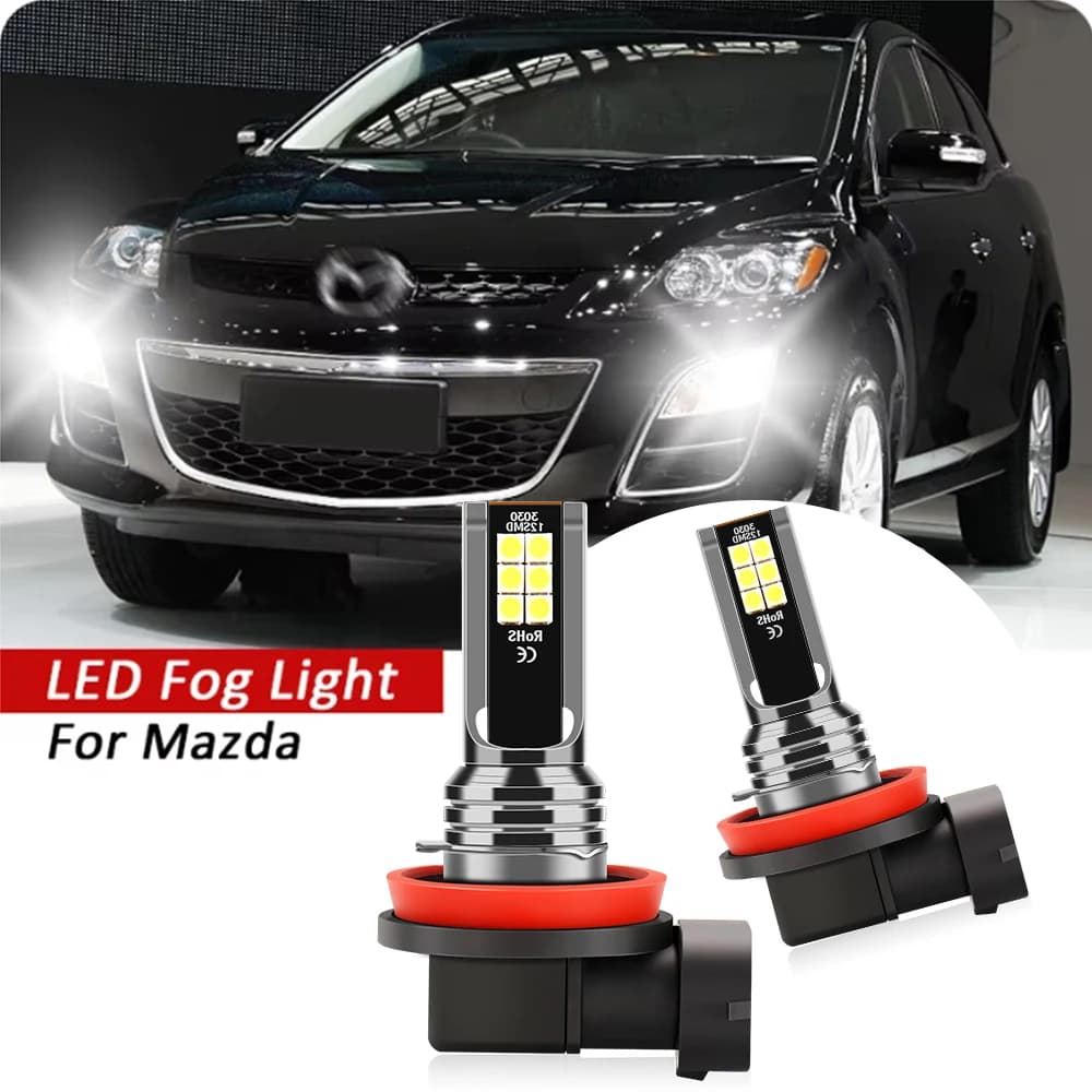 2 pezzi Per Mazda 5 3 2 DE DH DL DJ 6 GH GJ CX-5 2011-2016 CX-7 2006-2014 CX-9 MX-5 Auto LED Fendinebbia Lampadina Auto Lampade H8 H11 H16 JP