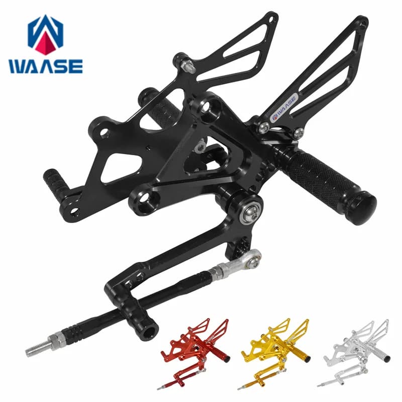 Waase Per Honda CBR250R CBR 250 R MC41 2011 2012 2013 CNC Regolabile Rider Set Posteriori Rearset Poggiapiedi Resto Del Piede Pioli