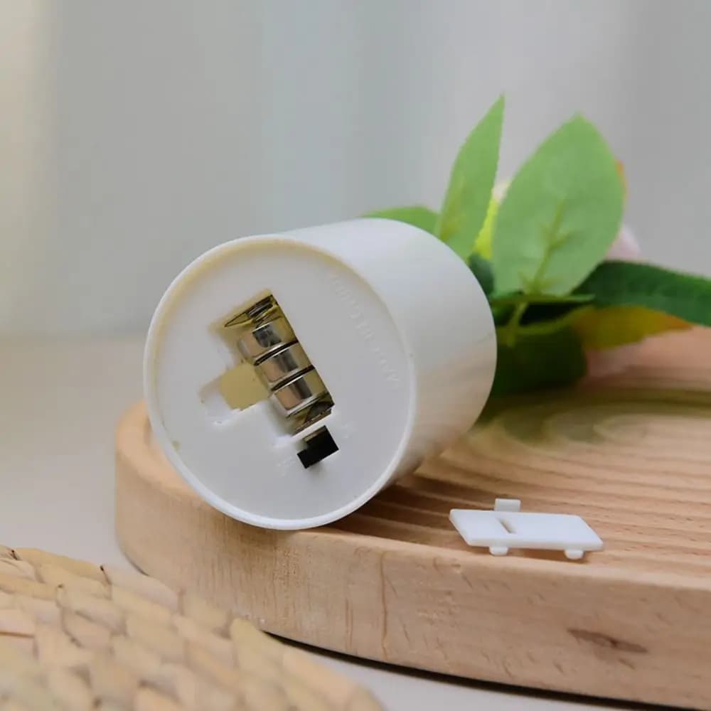 Lampada da Tavolo Romantica a Forma di Rosa, Luce LED Creativa e Semplice, Luce Bianca Calda a Batteria, Lampada da Notte, Decorazione per Matrimoni