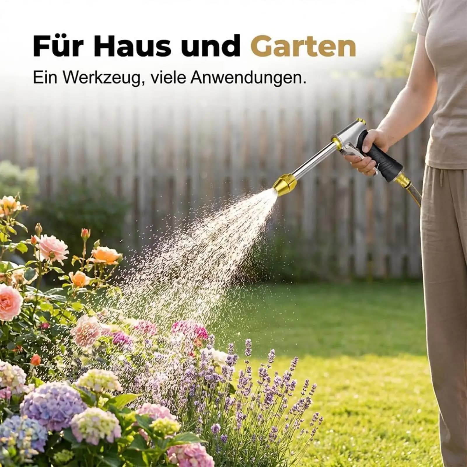 Ugelli a spruzzo per tubo da giardino, potenti ugelli per idropulitrice ad alta pressione, accessori per prato, cortile, patio, vialetto, garage, casa