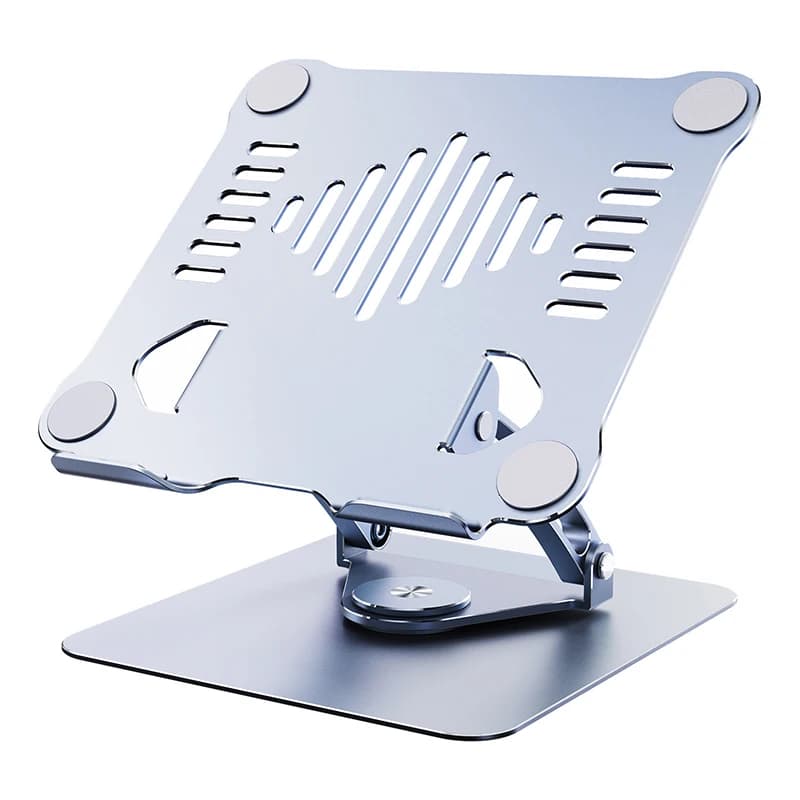 360 ° Supporto per laptop girevole Supporto da tavolo pieghevole regolabile compatibile per tablet portatile da 15,7 pollici