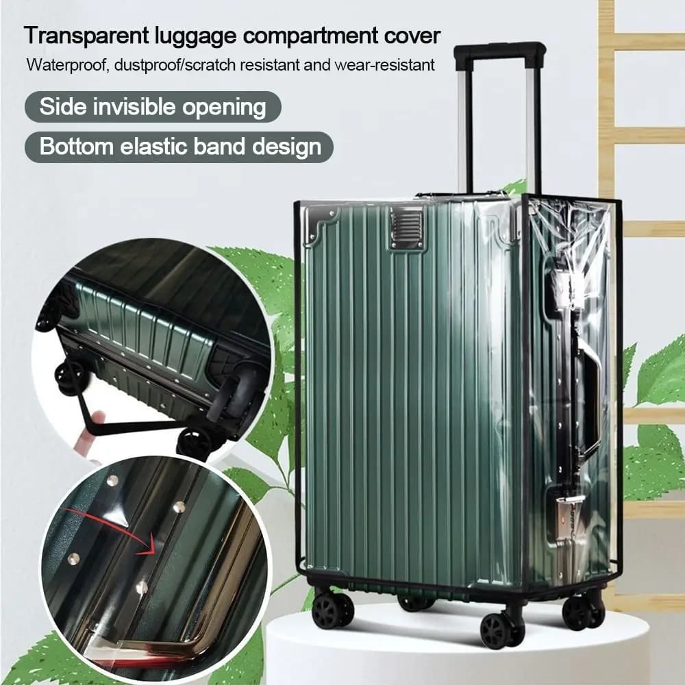 Durable Full Transparent Luggage Protector Cover Dustproof PVC Suitcase Cover Protector Waterproof Travel Accessories