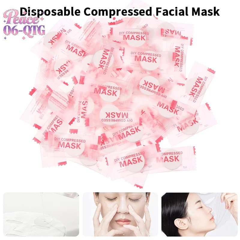 Nuovo 50/100 Pz Usa E Getta Compresso Maschera Per Il Viso Portatile di Seta/Cotone Maschera Per Il Viso Asciugamano Moneta Avvolto Fazzoletti di Carta Per La Cura Della Pelle