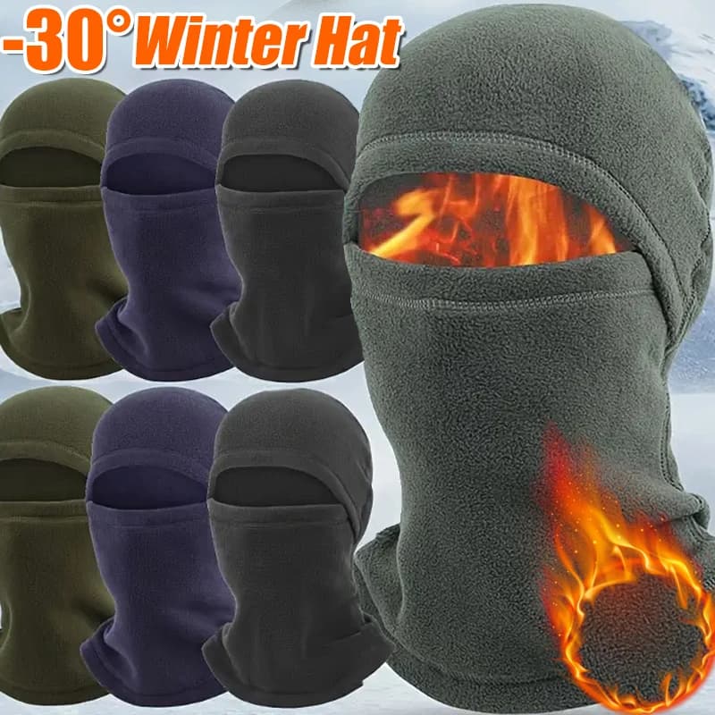 Maschera da ciclismo invernale Passamontagna termico antivento Maschera da sci Uomo Donna Caldo pile polare Sport all'aria aperta Maschera per moto