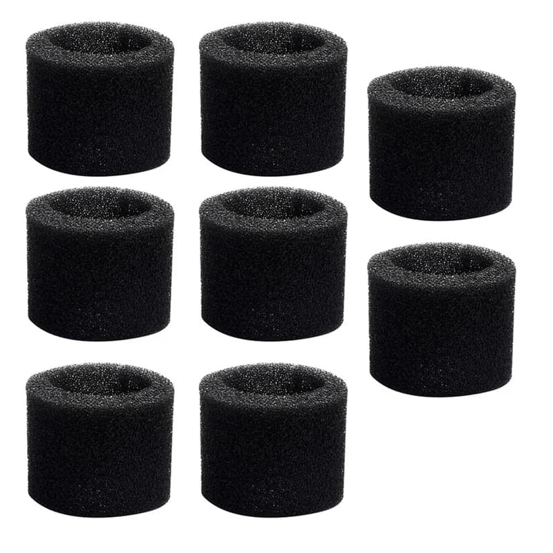 Parte di ricambio in schiuma per diffusore marmitta da 8 pezzi per aspiratori bagnati/asciutti con porta di soffiaggio da 2-1/2 pollici, per CRAFTSMAN CMXZVBE38660-N29R