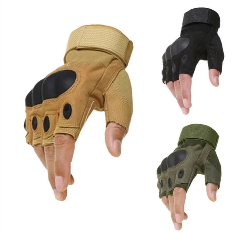 Men's Gloves With Half Fins Outdoor Military Tactical Gloves Bike Gloves For Motorcycle Softair Hunting For Sports Shooting