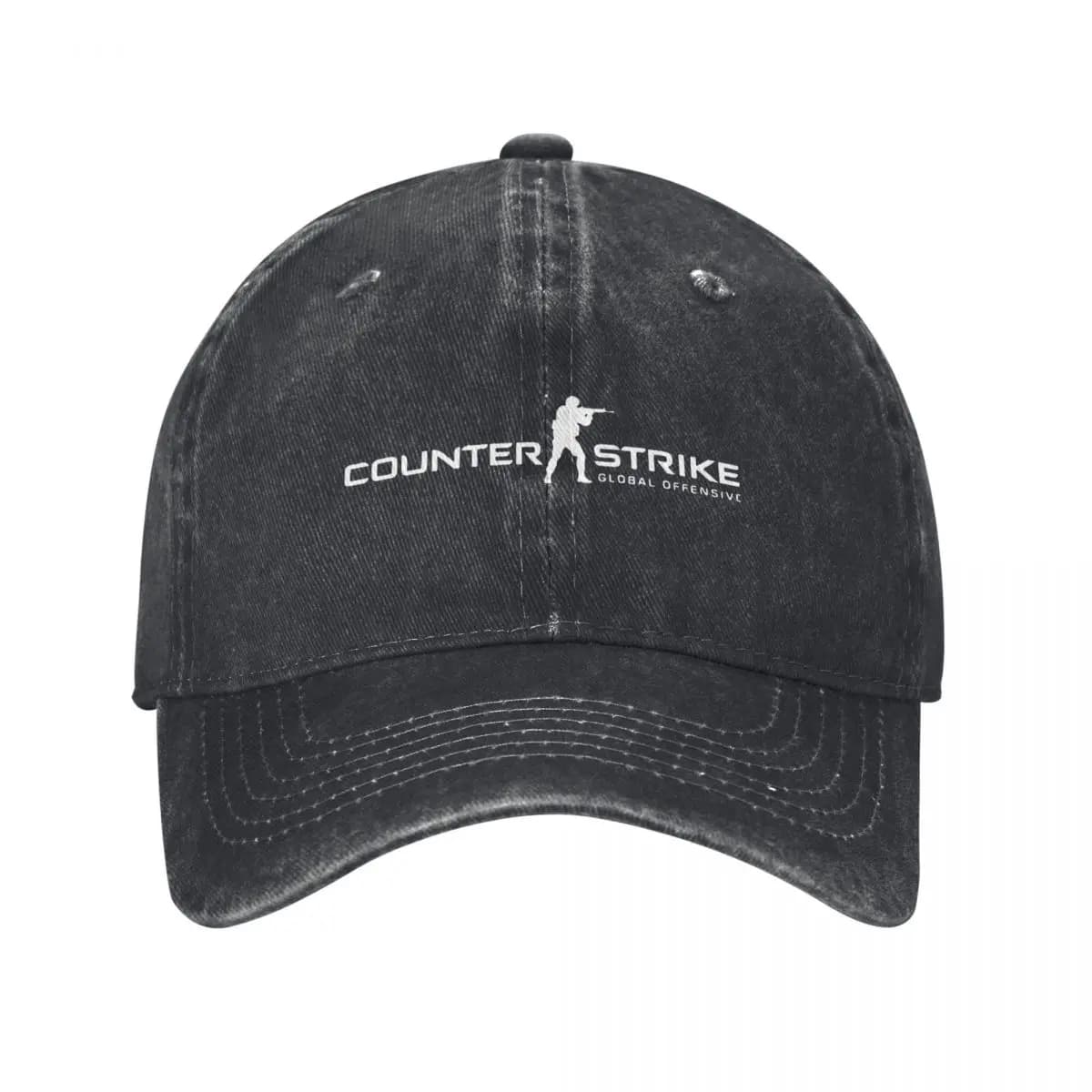 Retro Counter-Strike 2 CS Go berretto da Baseball Unisex Distressed Denim cappello da sole gioco di tiro all'aperto tutte le stagioni viaggi regolabili