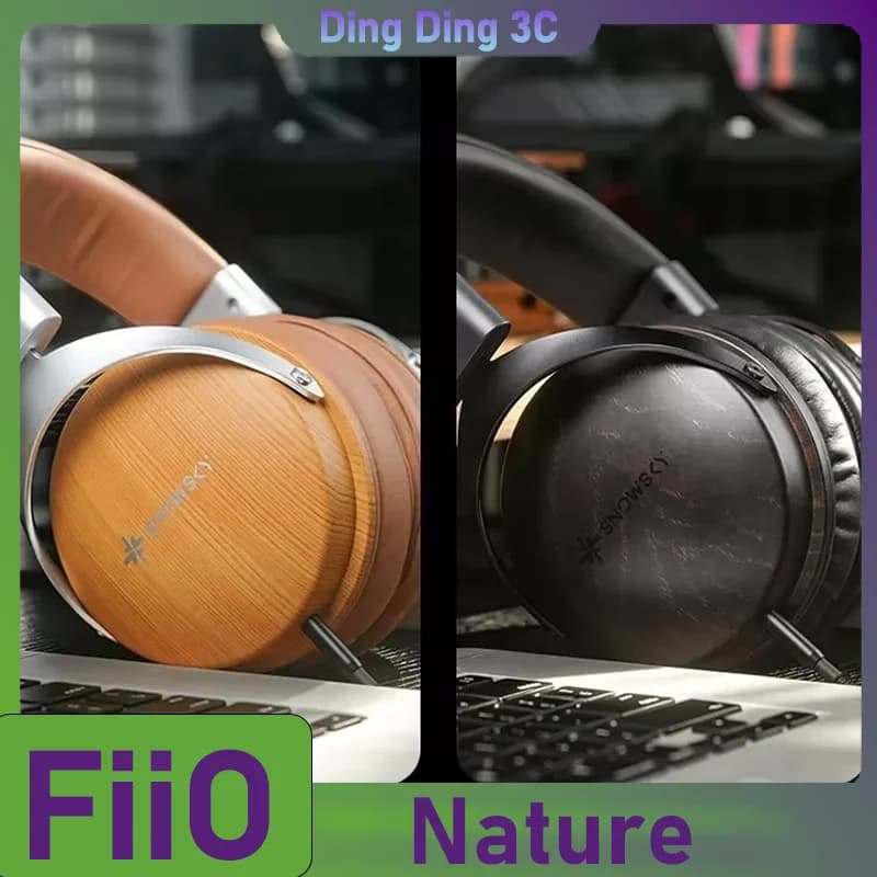 FIIO NATURE Head Mounted Wired Earphone 50mm Dynamic High Fidelity HIFI Wire Control with Mic Plug E-sports Gaming Headset