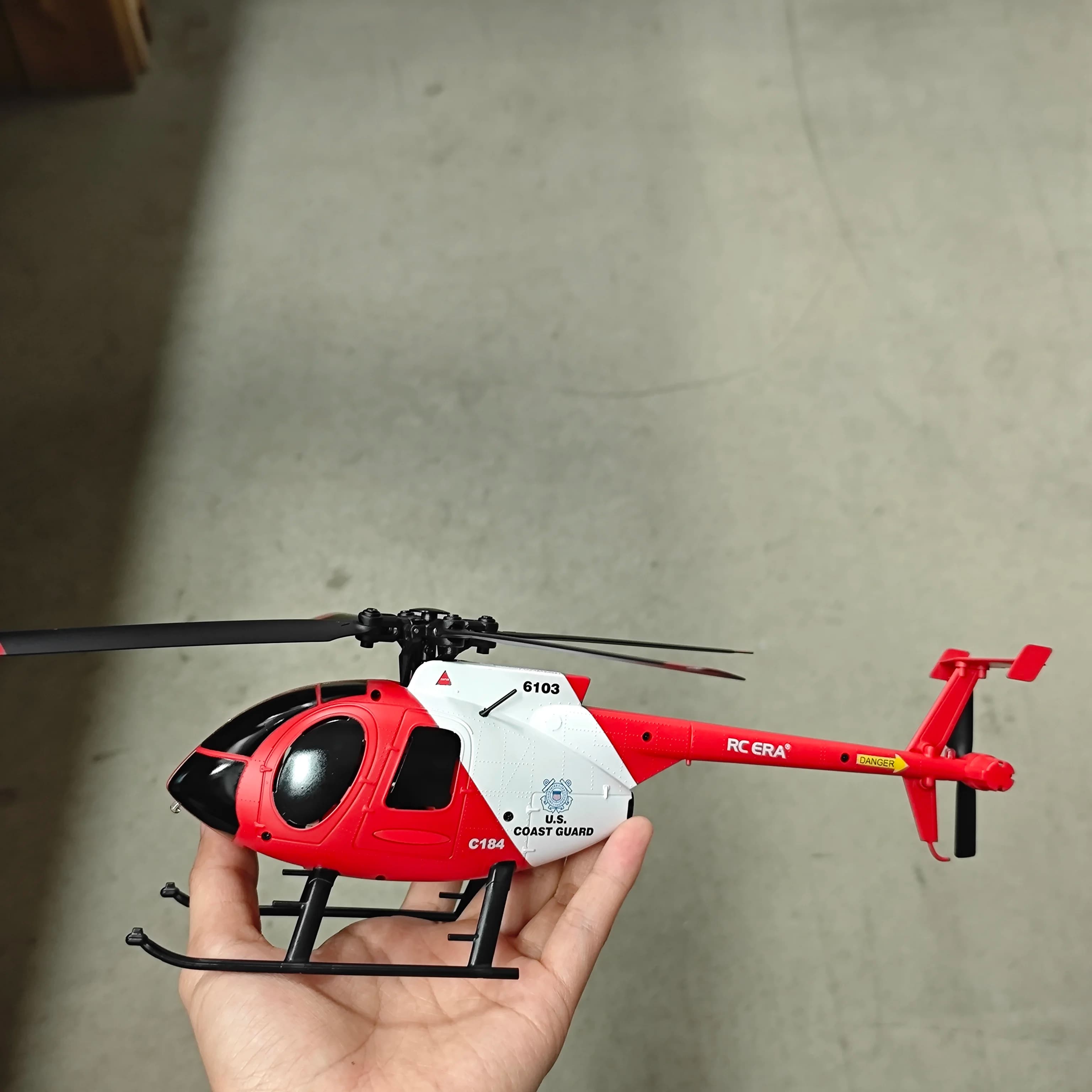 RC ERA C184 RC Helicopter 4CH 1/48 6-axis Gyro 3-Speed Adjustment One Key Reverse Flight Optical Flow Positioning Aircraft