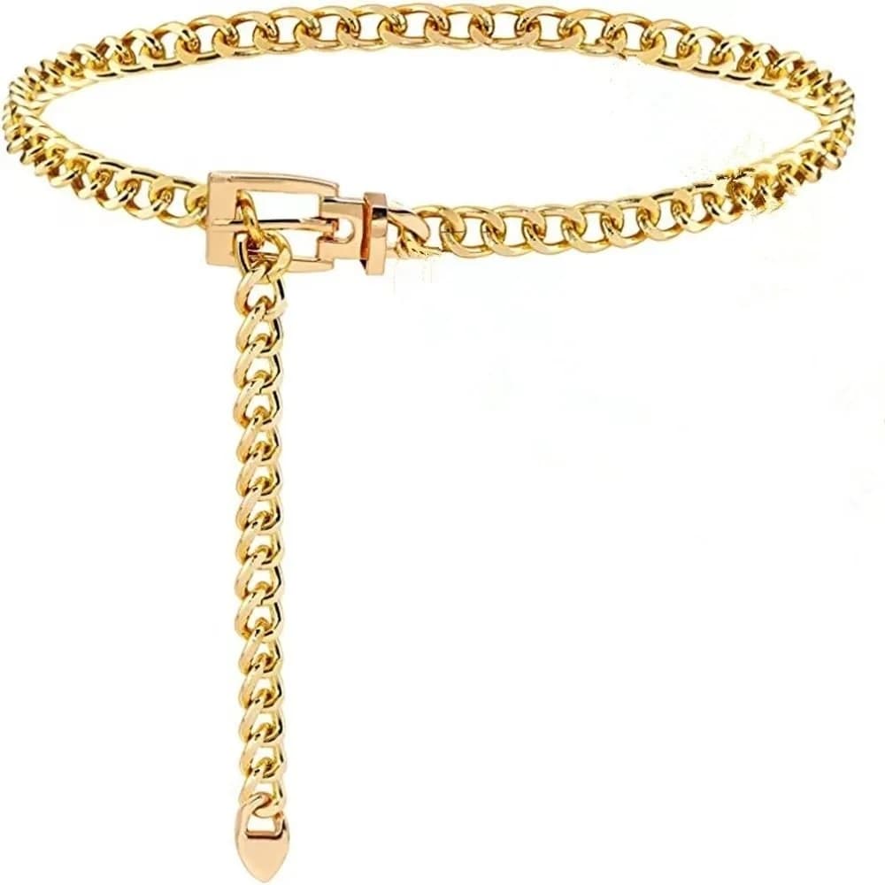 Punk Chain Tassel Waist Chain Belt Multi-layer Dress Decor Dress Decor Belt Y2K Metal Metal Chain Waistband Party