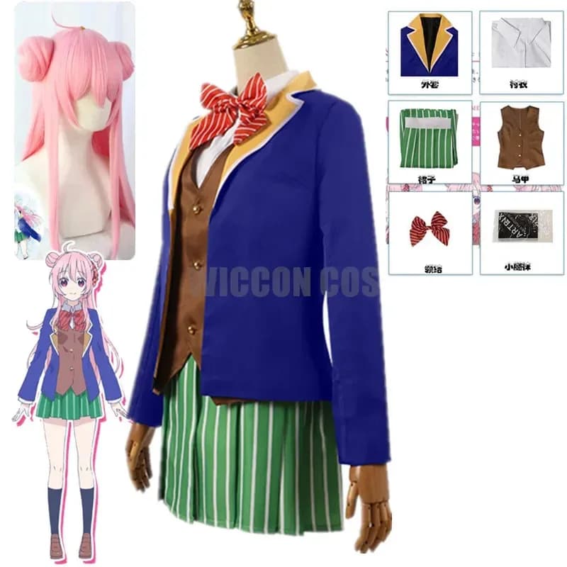 Matsuzaka Satou Cosplay Anime Happy Sugar Life Costume Cosplay Koube Shio Cos Costume da donna Uniformi scolastiche per ragazze Abiti da marinaio