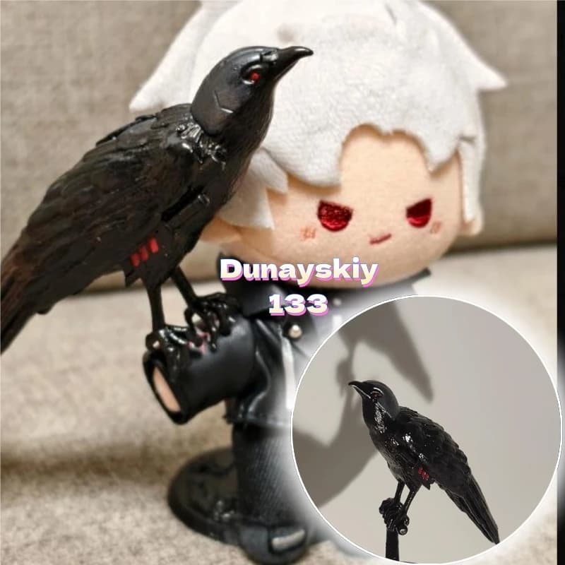 Anime Sylus Love and Deepspace Cosplay Prop crow resin Prop Cartoon Garage Kits Figurine Model Halloween Props birthday Gift