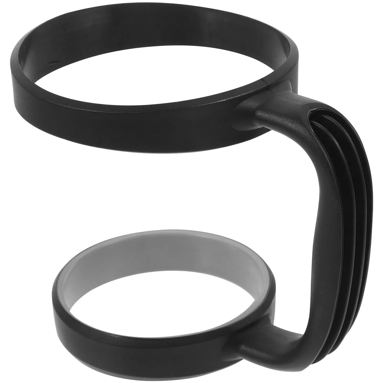 Maniglia per Tazza da Viaggio, Supporto per Tumbler Nero Regolabile Antiscivolo con Presa Stabile, Aggiornamento per Tazza da Birra da 30 Oz