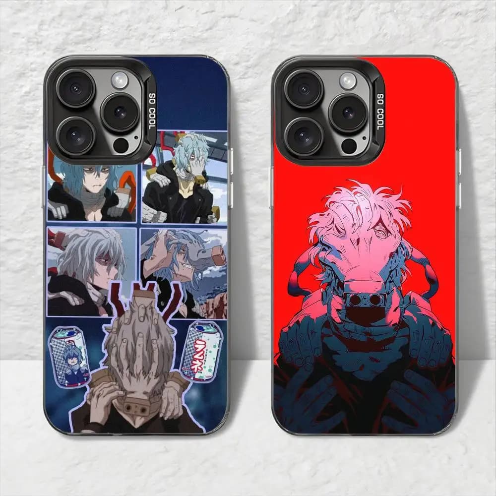 Custodia per telefono Tomura Shigaraki BNHA per IPhone 11 12 13 14 15 16Pro Max Plus Proteggi la copertura del telefono placcatura