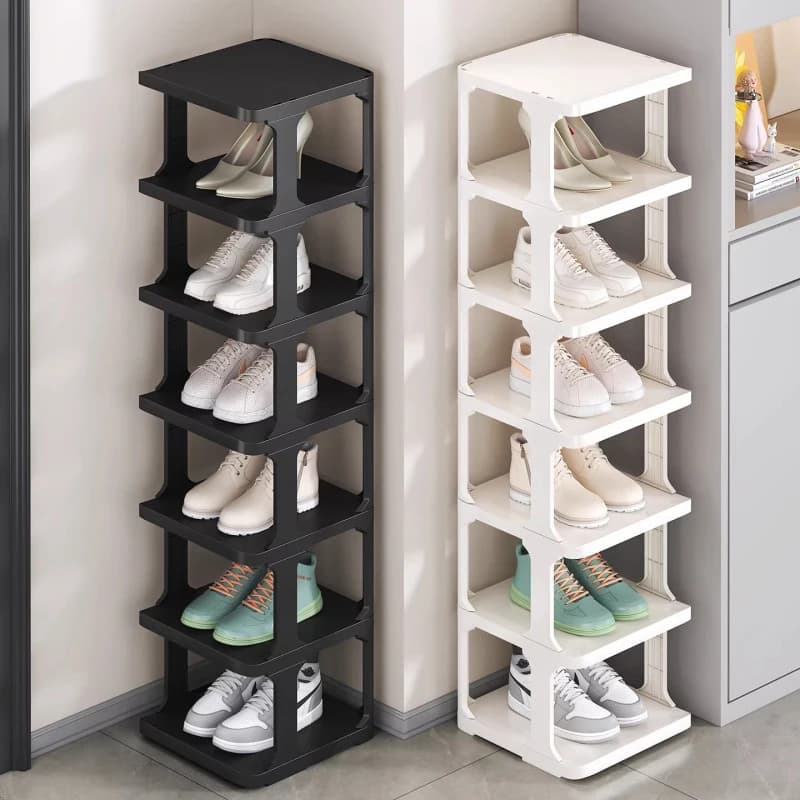 2026 New Arrival Narrow Entry Shoe Organizer, Multi-layer Mini Shoe Rack for Household Front Door Dorm Use