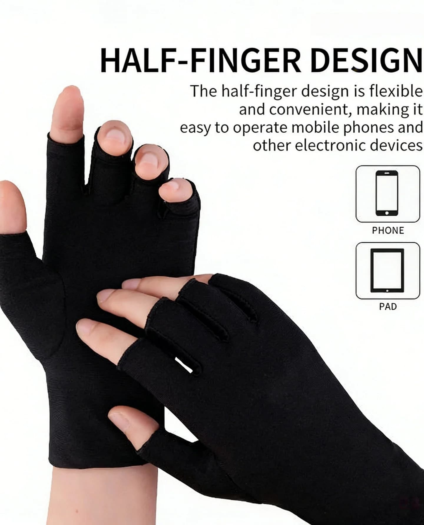 Guanti unisex estivi in seta ghiacciata a mezze dita, guanti sottili e traspiranti, guanti per ciclismo e guida all'aperto, guanti a mezze dita con protezione solare