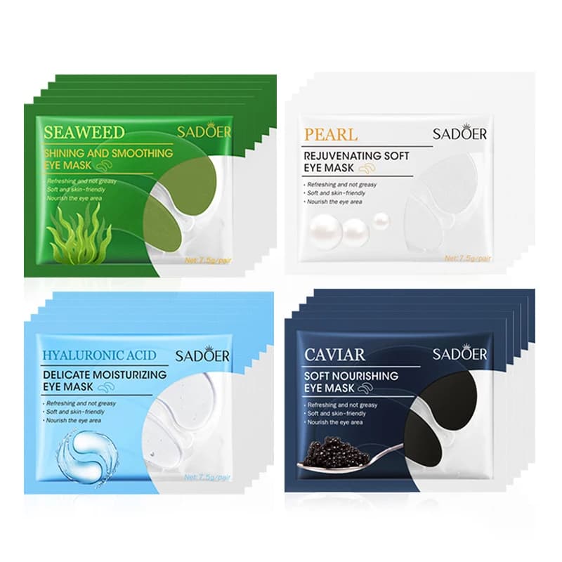 20 pairs SADOER Eye mask for crystal collagen Antiwrinkles Eye Drops Removal Eyes Bag Hydrating Eye Patch Beauty Skin Care