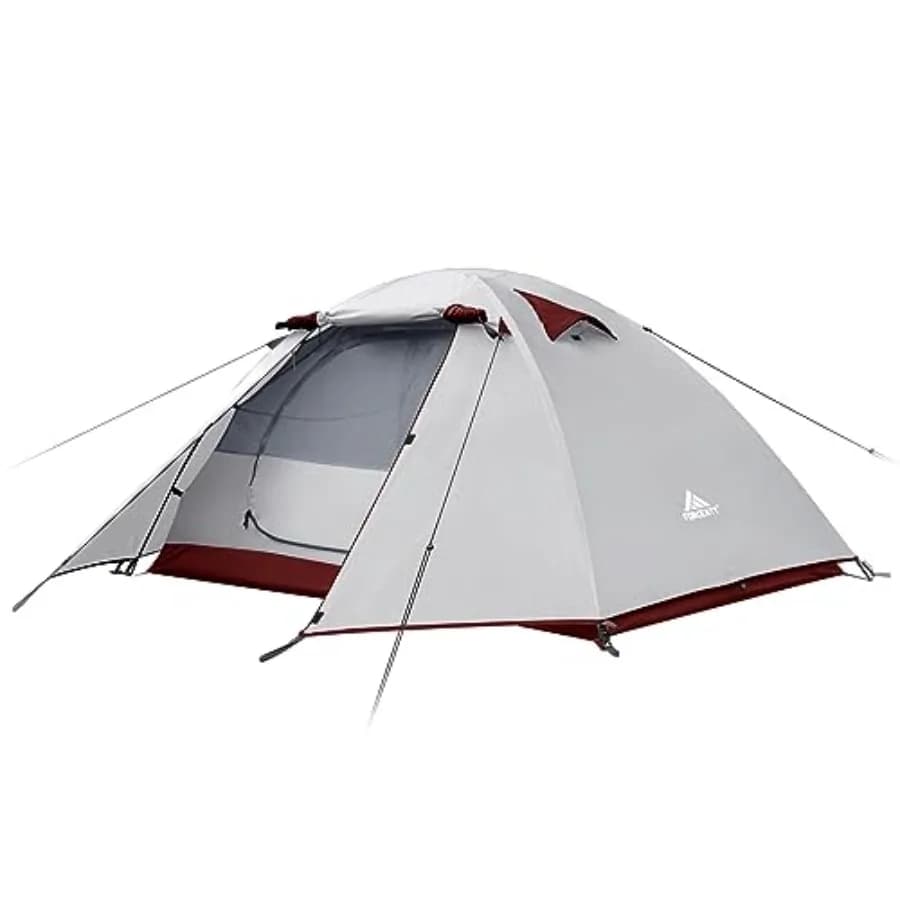 Tenda da Campeggio Professionale per 2/3/4 Persone, Impermeabile e Antivento, Leggera, Ideale per Escursionismo e Campeggio all'Aperto