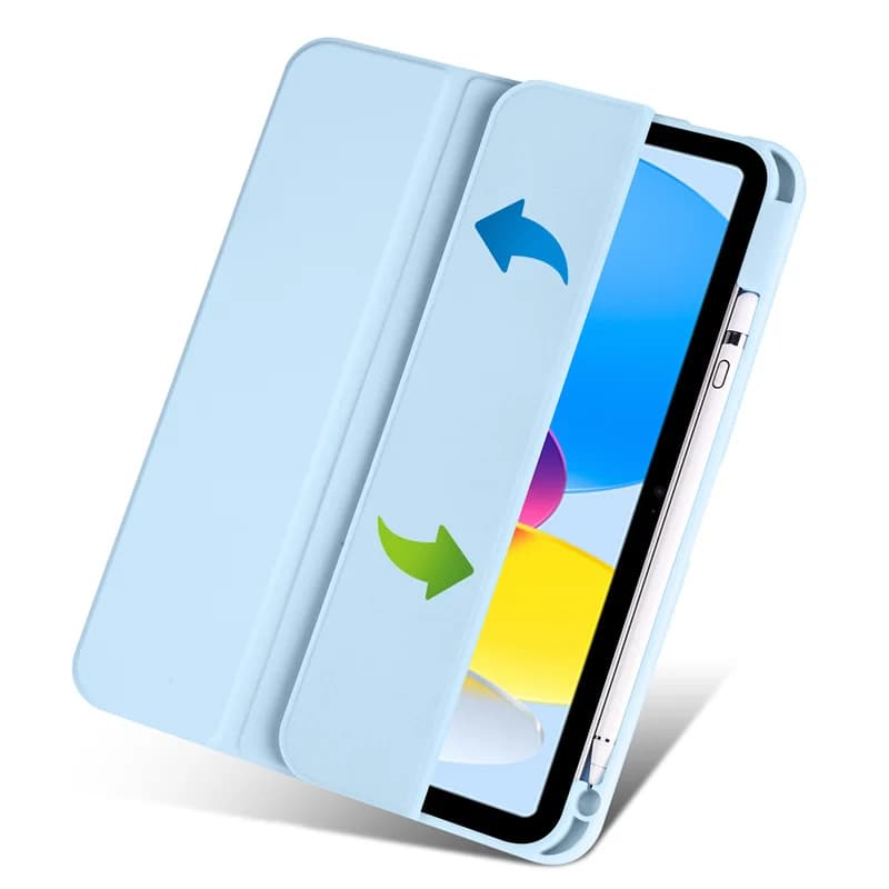 Custodia per iPad Air 11 M4 con porta penna, cover rigida con supporto e retro trasparente in acrilico, compatibile con iPad Air 11 pollici M4, M3, M2, Air 5, Air 4.