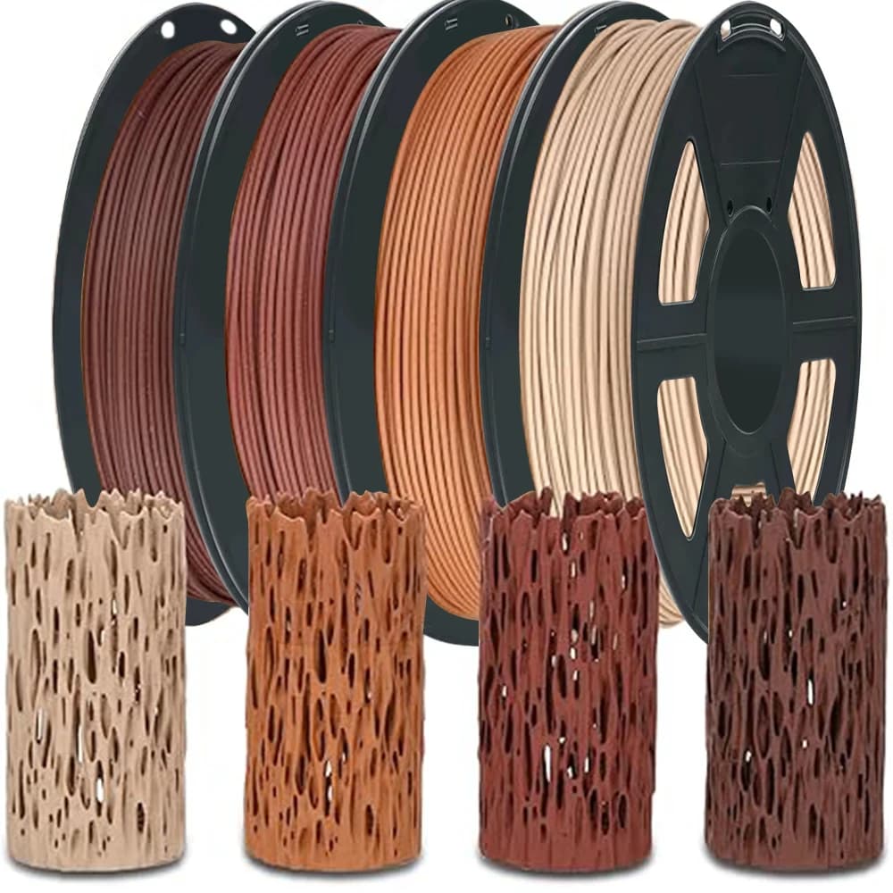 3D Printer Filament PLA 1.75mm Wood Sublimation PLA 1kg/500g/250g 3D Printing Material Red Sandalwood Ebony