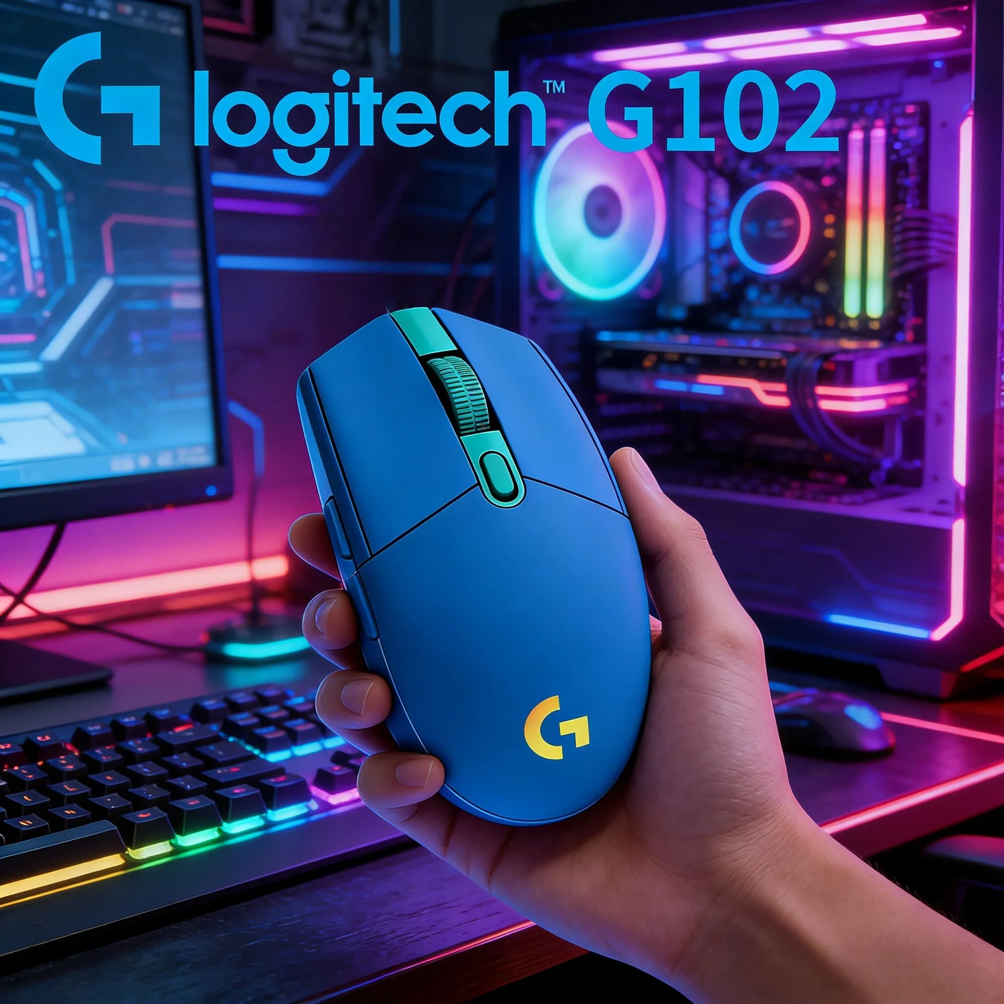 Mouse da Gaming Logitech G102 Lightsync con Tempo di Risposta di 1ms per Giocatori Esports