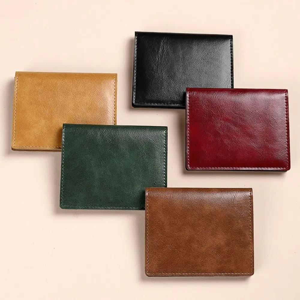 Semplice borsa per carte di credito ultrasottile Porta carte multi slot per carte RFID Porta carte per patente di guida Donna Uomo