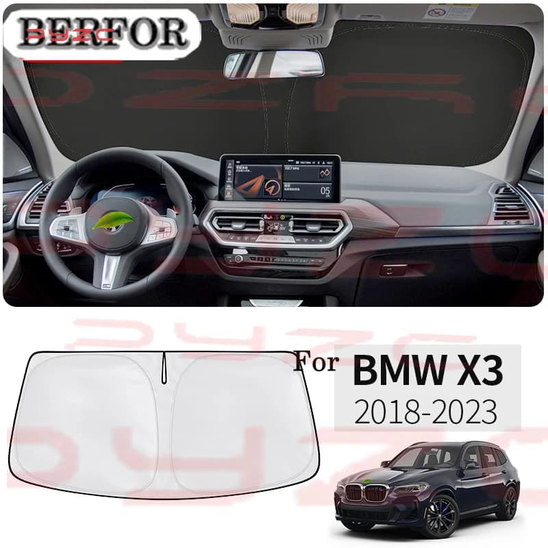 Per BMW X3 G01 2018-2023 Car Styling Nano-Isolazione Parabrezza Parasole Finestra Anteriore Parasole Visiera Accessori Per Interni Auto