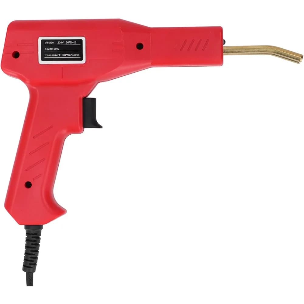 Kit di riparazione per paraurti automobilistico con pistola saldatore per cucitrice a caldo portatile per saldatrice di plastica da 50 W con 4 forme di graffette per cruscotto,