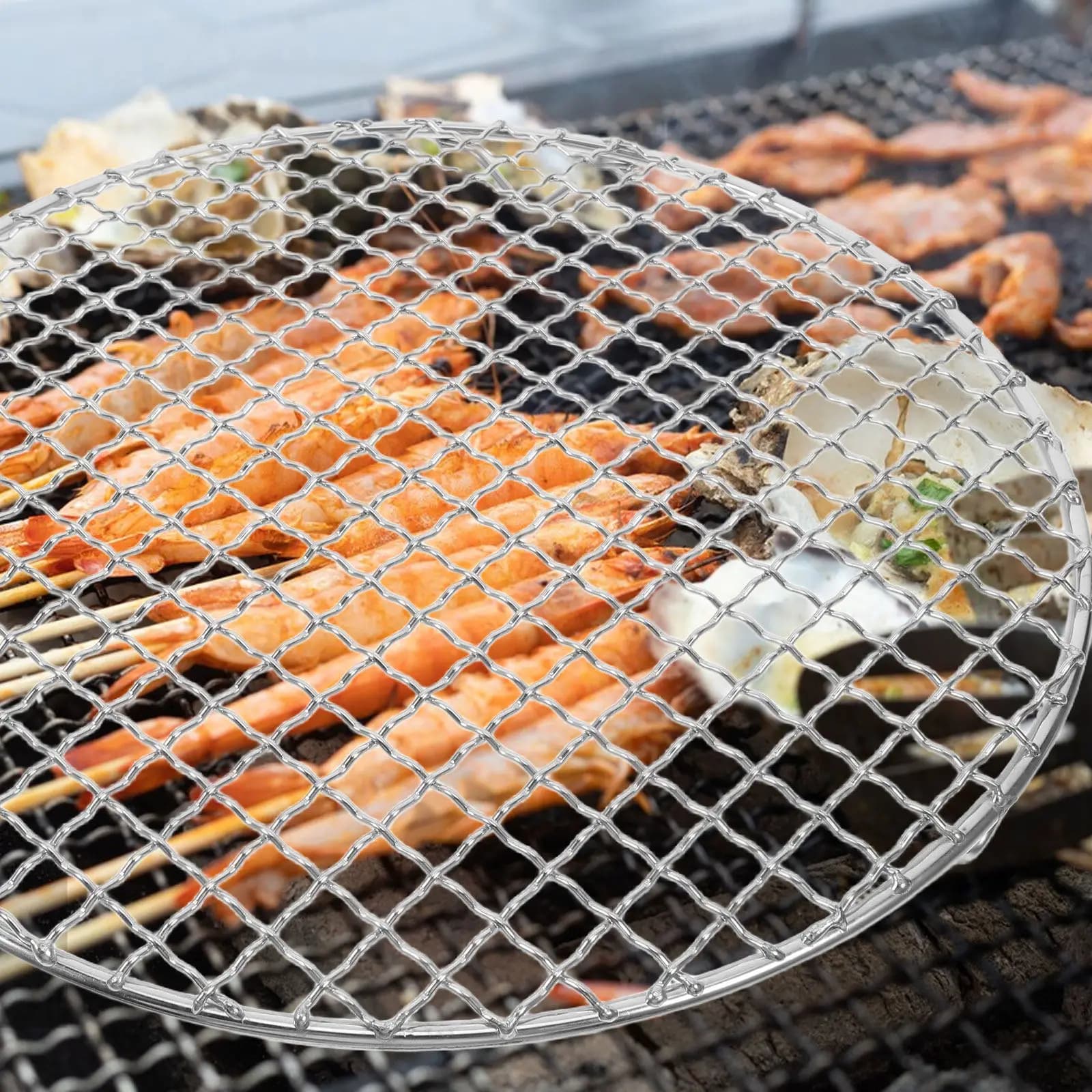 Round Cooking Rack Stainless Steel Legs Canning Barbecue Baking Steaming Air Fryer Oven Wire Grill Air Fryer Rack Metal Steam