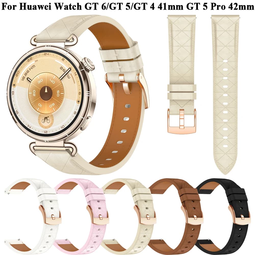 Cinturino da 18 mm per Huawei Watch GT 6 5 Pro 42mm cinturino di ricambio da donna per Huawei Watch GT 6 GT 4 GT 5 41mm Watch 5 braccialetto da 42mm