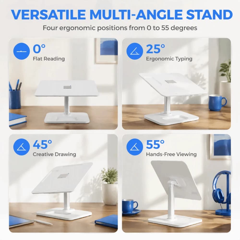 Modern Aluminum Alloy Tablet Floor Stand Tablet Slots Portable Car Desk For Laptop Adjustable Height Sofa Table Car Camping