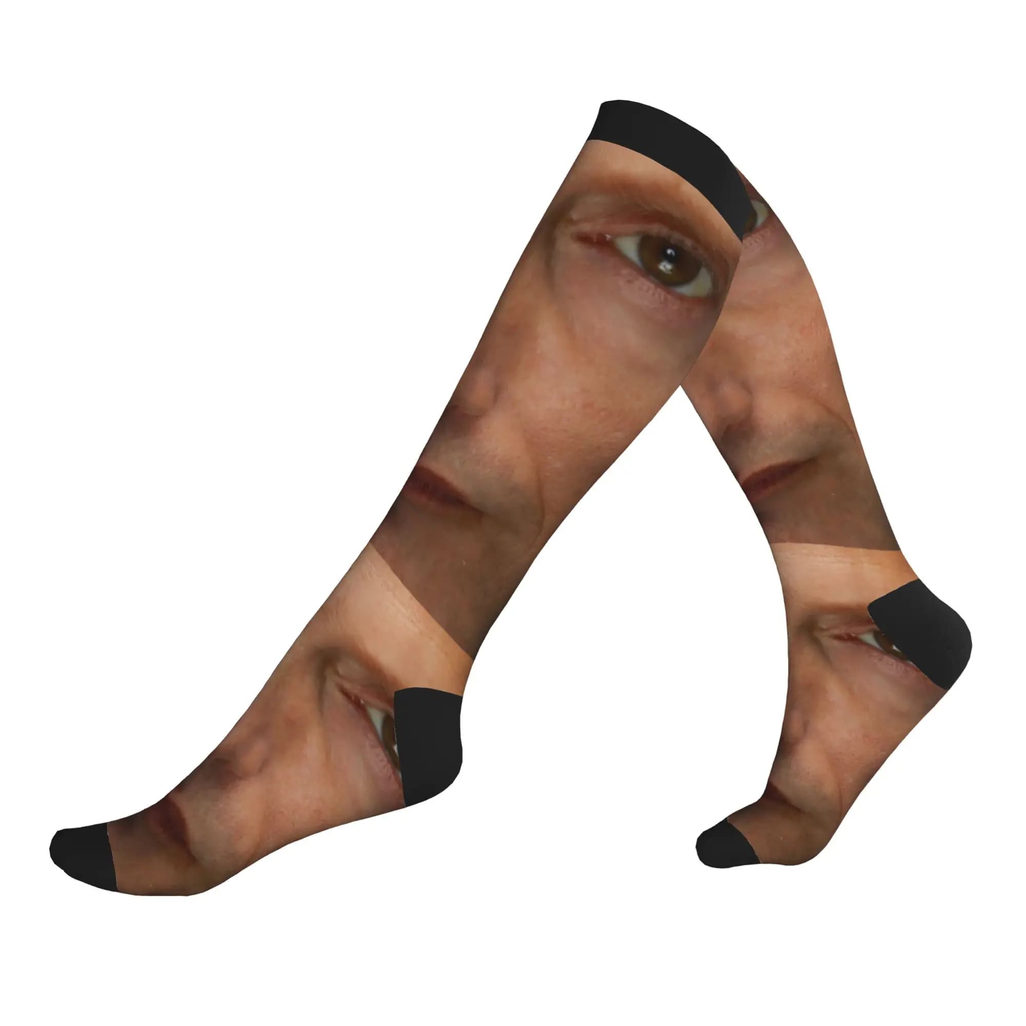 Harajuku Mads Mikkelsen Hannibal TV Series Socks Men Women Warm 3D Printed Basketball Sports Sports Compression Socks