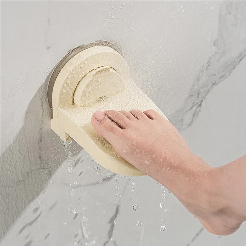 ABUN-poggiapiedi per doccia per gambe da barba, poggiapiedi con ventosa antiscivolo, supporto per gambe da barba per doccia, supporto per piedi per doccia